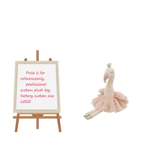 Cpc Chất lượng cao kỳ nghỉ Kid Quà Tặng màu hồng nữ diễn viên Ballet sang trọng Flamingo đồ chơi cho các cô gái