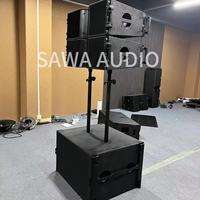 Enceinte Line Array Double 10 Pouces Active, Système Audio Professionnel Amplifié pour DJ, Sonorisation Extérieure pour Église