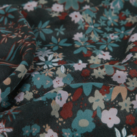 Écharpe à imprimé floral pour femmes, 90x180cm, châle en polyester doux et chaud, design personnalisé