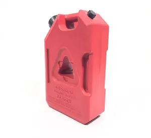 1 Galon 3.8 Liter Plastik Merah Jerry untuk Penyimpanan Bensin Fit SUV Jeep Sepeda Motor Dapat Menyesuaikan Pemegang Jerry Can
