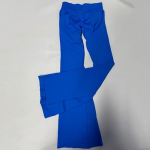 Logo personalizzato da donna pantaloni a zampa di Yoga traspiranti alta sportivi senza soluzione di continuità gambe svasate - Product Image 6