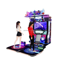Simulateur de parc d'attractions chaud Machine de danse 55 pouces écran LED Console de jeu vidéo de musique Double 2 joueurs Machine de danse Arcade