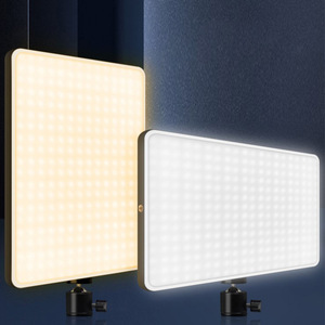 Panel de Luz LED de Brillo Regulable para Video, Estudio de Transmisión, Reuniones Zoom, Videoconferencias, Lámpara de Relleno Redonda para Fotografía - Product Image 2