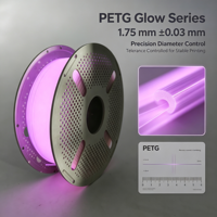 Filament PETG Luminescent Haute Résistance aux Chocs Enroulement Soigné Sans Bulles Matériau d'Impression 3D FDM pour Œuvres d'Art