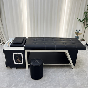 Cama de Masaje Profesional para Salón de Belleza con Dispositivo de Hidroterapia y Vaporizador, Cama de Masaje para Spa Capilar en Barbería - Product Image 1