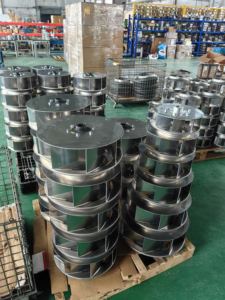 Diamètre 250 turbine de ventilateur centrifuge en aluminium incurvé vers l'arrière pour hotte aspirante - Product Image 5