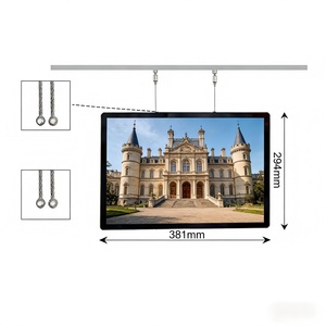 กล่องไฟ LED แบบแขวนกันน้ำ A3 ชาร์จไฟได้ กล่องไฟโฆษณาคริสตัล โรงงานผลิต ขายดี - Product Image 1
