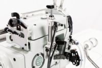 Machine à coudre surjeteuse semi-automatique à cylindre mécanique RONMACK RM-NST-4UCQ-DGN pour usage domestique, idéale pour les ourlets de ceintures et les cols côtelés