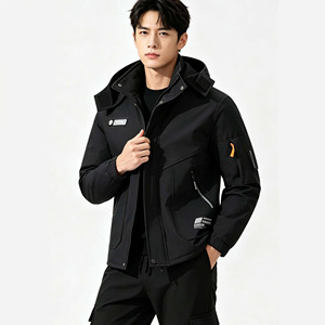 <span class=keywords><strong>Veste</strong></span> <span class=keywords><strong>de</strong></span> cyclisme camouflage hiver en fibre <span class=keywords><strong>de</strong></span> bambou 100% avec doublure polaire épaisse isolante pour homme - Ensemble <span class=keywords><strong>de</strong></span> vêtements <span class=keywords><strong>de</strong></span> travail - Product Image 3