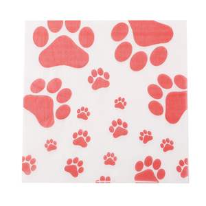 Juego de Vajilla Desechable de Papel con Diseño de Huellas de Perro para el Día del Niño, Graduación, Fiestas de Cumpleaños al Aire Libre de Primavera - Product Image 2