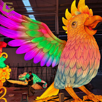 Lanterne d'oiseau traditionnelle chinoise SGL179, lanterne d'animal perroquet de grande taille colorée, éclairage de fête