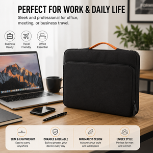 Minimal Laptop Briefcase Waterproof Shockproof <strong>Computer</strong> Sleeve <strong>Bag</strong> for 14 15.6 Inch MacBook Business Travel - Product Image 3
