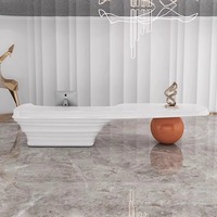 Réception de l'entreprise, bureau de réception, bureau créatif en fibre de verre laqué blanc, comptoir de caisse pour salon de beauté