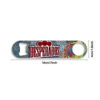 2023 Promotion Sublimation ouvre-bouteille ouvre-bouteille personnalisé barre en acier inoxydable lame ébauches divers ouvre-bouteille de bière