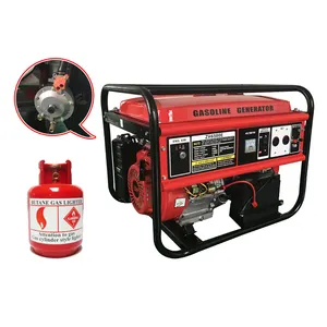 Power Value 5kw electric start gasoline generator on natural gas