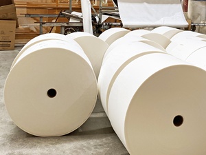 Bán Buôn Tùy Chỉnh Mô Giấy Trắng Nguyên Liệu Của Airlaid Khăn Ăn CuộN Mô Giấy Khăn Ăn CuộN - Product Image 2