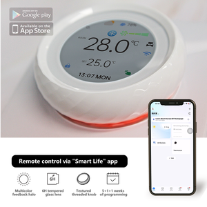 Beca BAC-2007 Tuya APP 1.6 Inch Central Air Conditioner 4 Pipe Heating and <strong>Cooling</strong> Smart Knob Wifi <strong>Thermostat</strong> for Fan Coil Unit - Product Image 2