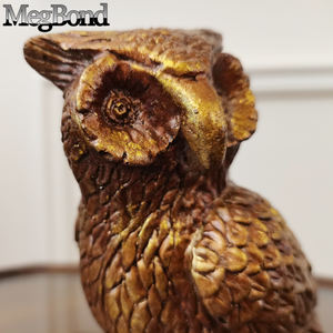 Gufo dorato da tavolo per la tua casa con bei dettagli - Product Image 5