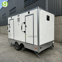 Toilettes portables Goeasy en panneaux sandwich à structure en acier écologique pour les équipes de construction
