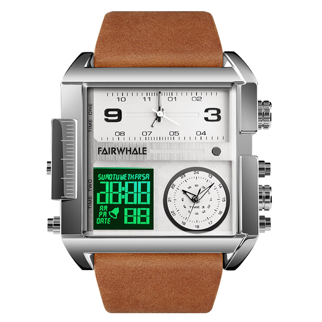 Creative Sport Watches Male Multifunctional  Luminous Wristwatch Clock Men Digital Watch Top Fashion Waterproof Luminous Watches