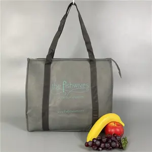 Wine Picnic Triangle Cooler Bag Large Food Delivery Cooler Bag Insulated Thermal Hot Food Grocery Bag With Zipper