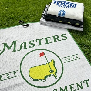 Toalla de Golf de Microfibra Tipo Waffle con Logotipo Personalizado al por Mayor, con Clip de Mosquetón - Product Image 2