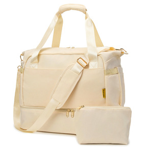 Sac de rangement multi-couches à séparation sec/humide, avec poignée confortable rembourrée, grande capacité, pour hommes et femmes, idéal pour le yoga, la natation, les voyages d'affaires - Product Image 1