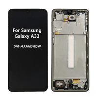 Écran tactile Super AMOLED d'origine de haute qualité pour A33 5G SM-A336, assemblage avec cadre de remplacement, 6,4 pouces, garantie 1 an