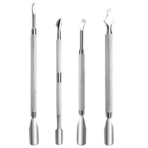 ที่ดันหนังกำพร้าสแตนเลสแบบสองหัว อุปกรณ์ดูแลเล็บ สำหรับทำเล็บมือและเล็บเท้า ใช้ในบ้าน - Product Image 4