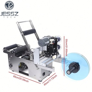 Con codificatore semi-automatico macchina etichettatrice semi-automatica Mobile etichetta adesiva marchio applicatore a mano - Product Image 4