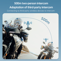 Casque Moto Q29 avec Caméra et Intercom Bluetooth 500m, Vidéo WiFi 1080P, Intercomunicador pour Moto