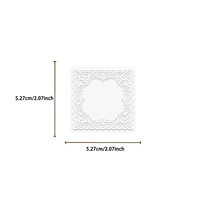 50 Pegatinas de Encaje Blanco con Diseño de Dibujos Animados, Transparentes, de PET, Impermeables, para Diario, Guitarra, Cuaderno, Laptop, Regalo
