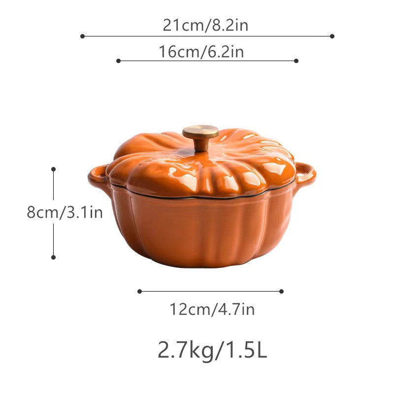 Orange 21cm  round knob