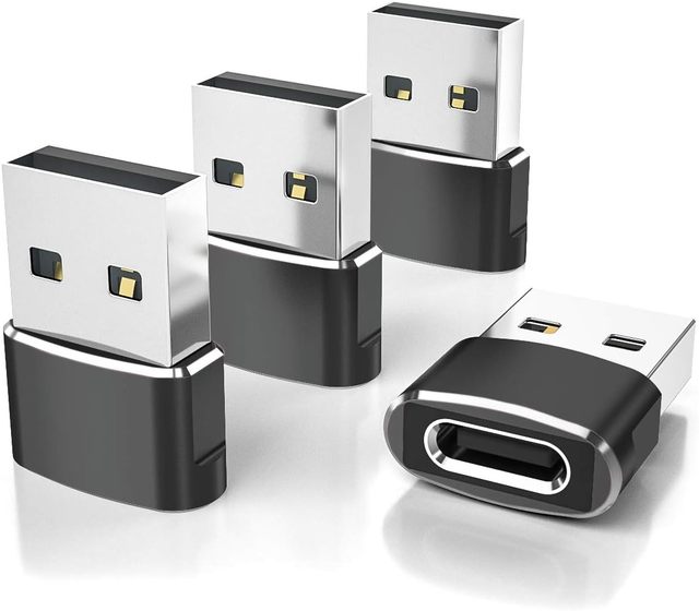 OTG USB 3.0 Type-C Female Adapter Brand New Black USB-A 3.0/2.0 Converter Mobile Phone Car Charging Data Transfer OTP DC CS