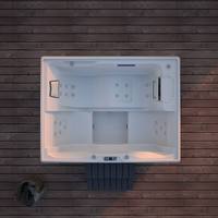 Bains à remous extérieurs 3 personnes spa jacuzzis à vendre prix bon marché baignoires à remous en acrylique de luxe sexy hydro massage balboa hottub