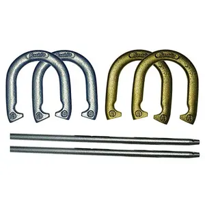 Sport Hoefijzers Set-Inclusief 4 Hoefijzers En 2 Stakes-Strand Of Achtertuin Hoefijzer Play-Classic Outdoor Game