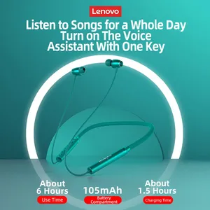 Lenovo HE05X BT 5.0 Earphone asli Earphone tahan air earplug suara HIFI Earphone magnetik Headset <span class=keywords><strong>Neckband</strong></span> Headphone olahraga - Product Image 5