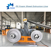 Extrudeuse automatique de feuilles de mousse EPS contrôlée par PLC avancé, machine à mousser avec moteur de 260 kW, pompe 380 V, écologique et haute performance