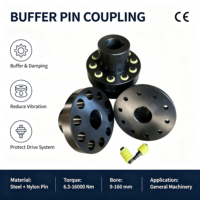 Accouplement à broche de colonne TL à disque flexible en acier, conception peu encombrante, manchon en caoutchouc amortissant les chocs pour équipements moteurs et imprimeries