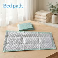 Protège-draps jetables OEM pour adultes avec couche supérieure respirante, absorbants et anti-fuites, imprimés, avec technologie SAP du Japon