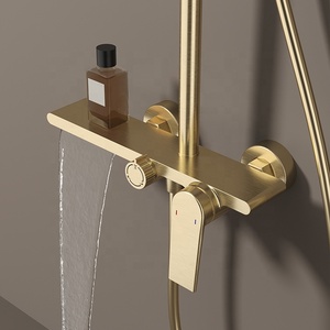 Nuovo Arrivo: Set Doccia in Ottone Lucidato <span class=keywords><strong>per</strong></span> Hotel, Appartamenti e Uso Domestico - <span class=keywords><strong>Bagno</strong></span> Completo - Product Image 3