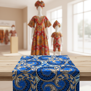 Tela Africana de Cera Dorada ZHAORUN 100% Algodón, Ankara Gold Wax <span class=keywords><strong>Batic</strong></span> para Vestidos de Mujer - Product Image 3