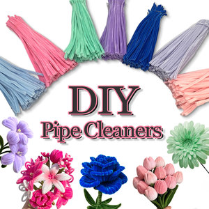 2025 100Pcs Chenille Thân Cây Ống Chất Tẩy Rửa Thiết Lập Tuổi 14 + DIY Crafting Tùy Chỉnh DIY Hoạt Động Đồ Chơi Handmade Dự Án - Product Image 5