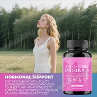 Vitahealthy OEM/ODM Fournisseur d'Usine en Marque Blanche Gommes de Myo-inositol et D-Chiro Inositol pour l'Équilibre Hormonal et le Soutien Ovarien