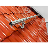 Système de montage de panneaux solaires en aluminium pour toiture en tuiles, support de fixation pour panneaux solaires ENT, vente en gros, stock UE