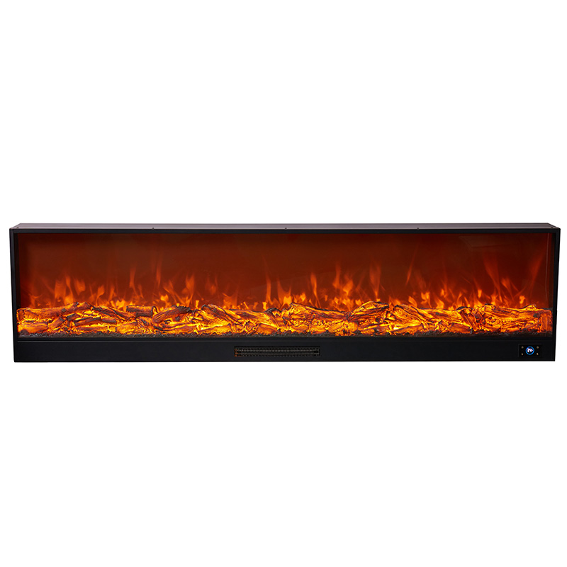 Factory customized 79-inch interior decoration insert multi-color flame heating electric fireplace