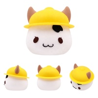 Tapa de Silicona con Cabeza de Animal Personalizada, Ecológica, Resistente al Calor, para Termos, Diseño de Jirafa, Unicornio, Panda, Tapa de Dibujos Animados, Apta para Alimentos