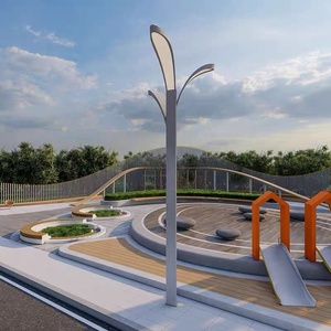 Poste de iluminación Led superior moderno para exteriores, Lámpara decorativa de aluminio para jardín, poste de calle, estacionamiento, poste de luz, bolardo de luz - Product Image 4