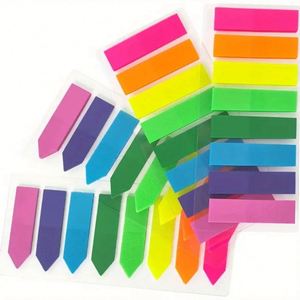Marcadores Adhesivos Fluorescentes Personalizados de 8 Colores para Oficina, Notas Adhesivas, Marcadores de Páginas y Bloc de Notas, 12.5x6cm - Product Image 1