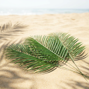 Foglie e Steli di Palma Artificiali Durevoli SPR per Feste a Tema Hawaiano, <span class=keywords><strong>Luau</strong></span> e Spiaggia nella Giungla - Product Image 2